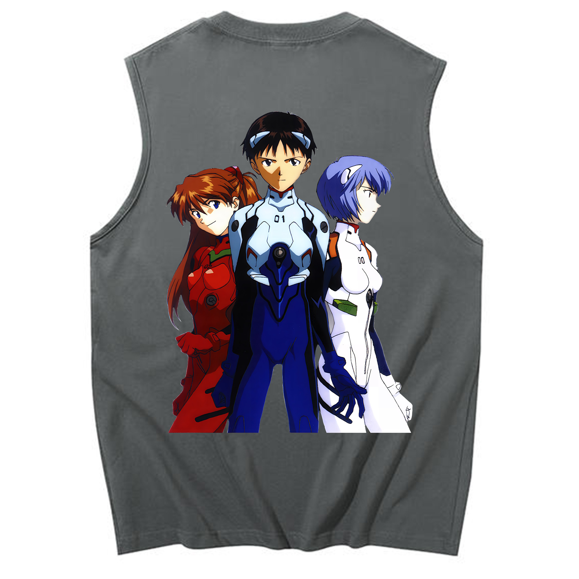 （画像用） EVA 新世紀エヴァンゲリオン コットン100％タンクトップ（背面プリント）